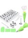 62PCS Cake Decorating Tools Kit, DIY Icing Piping Cream Reusable Pastry Silicone Pastry Bag with 62 Nozzle Mold for Cake Decorating