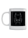 Batman Mask Printed Ceramic Mug White/Black