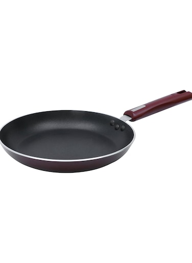 Nirlep Aluminium Fry Pan, 22cm, Maroon