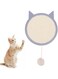 MXGZ Sisal Cat Scratcher, Wall Mounted Cat Scratching Pad with Plush Cat Ball Toy and Suction Cups Interactive Cute Cat Scratch Pad Cat Scratch Deterrent Furniture Protector for Window, Door(Type B)