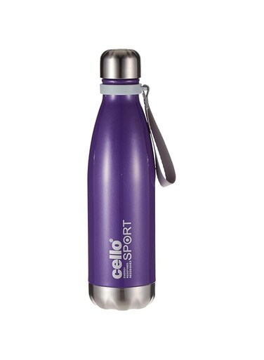 Cello-8907758010720 Scout Vacuum Insulated Water Bottle, Purple, 1000Ml, Stainless Steel