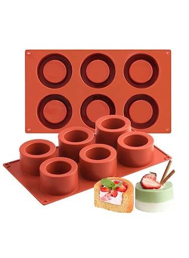 Cups Round Cake Cake Mold Cake Decorating Moulds Silicone Mold Baking Tools for Cakes Mousse Soap Molds 3D Cake Tray Baking Pan