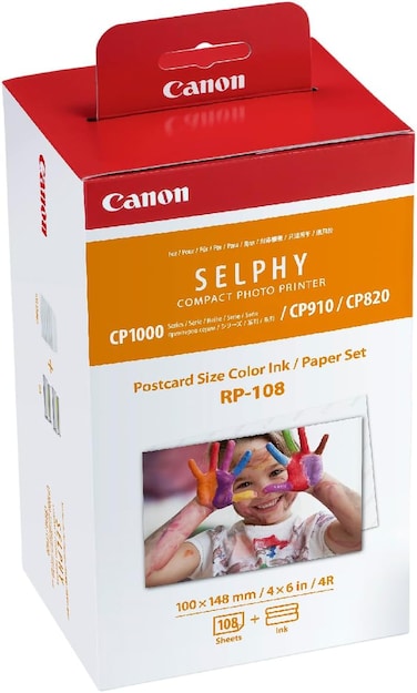 Canon Rp108 Post Card Size Color Ink / Paper Set