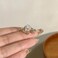 Ladies Light Luxury Pearl Butterfly Opening Adjustable Combination Ring, Specification:J3253