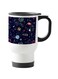 Space And Galaxy Printed Travel Mug White/Blue 13centimeter