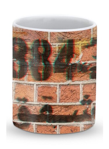 Premium Wall Stencil Designer Mug Beige/Black/Green
