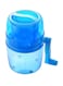 Crank Operated Ice Crusher Maker Blue 14.3 x 10 x 14.3cm