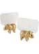 Kate Aspen Lucky Golden Elephant Place Card Holders, Photo Party Favors, Indian Wedding Decorations, Placecards, Setting, (Set of 6)