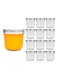 12-Piece Glass Jars With Metal Regular Lids Clear