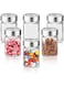 TREO Glass Storage Jar - 310 Ml, 6 Pieces, Transparent