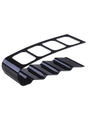 Compartment TV Remote Control Storage Organizer Black 7 x 18centimeter