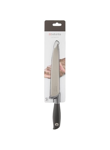 Brabantia 120664 Tasty+ Carving Knife, Dark Grey
