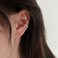 Temperament Ladies Light Luxury Pearl Double Layer Earrings Diamond Earrings, Specification:EH0668