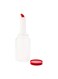 2.5 Quart Juice Pourer Bottle, 1 Leak-Resistant Store And Pour Container - Dispensing Lid, Storage Lid, Red Plastic Juice Bar Container, Dishwashable, For Pouring And Storing Drinks