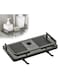 Maykela Shower Caddy Lifting Shelf Shower Caddy No Drilling Bathroom Shower Caddy Shelf Lifting Bathroom Storage Shelf Shower Rack for 24mm Shower Rail (Gun Grey)