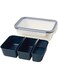Ikea 365+ Lunch Box with Inserts, Rectangular, 1.0 l (34 oz), Blue