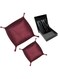 2 sizes Leather Valet Tray Organizer Desk Top Home Practical Storage Container (Large &amp; Small) For Personal Items Wallet Watch Key Coin Mobile Makeup Pen WITH Genuine Leather Credit Card Holder