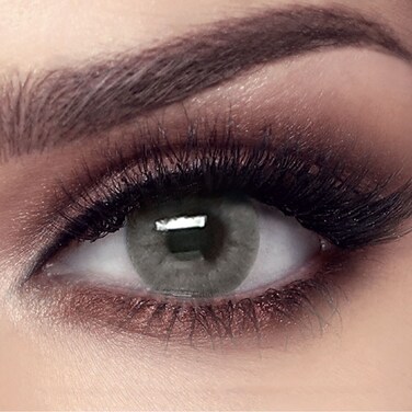 بيلا ايليت كلاودي جراي، للاستخدام لمدة 3 اشهر، عدسات لاصقة ملونة، عدسات لاصقة تجميلية، عدسات لاصقة رمادية، عبوة من عدستين، القياس 0.00