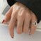 S925 Sterling Silver Cool Style Ladies Combination Ring, Specification:J1110