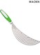 1PC Stainless Steel Spaghetti Strainer with Ergonomic Plastic Handle - Practical Pasta and Rice Draining Tool for Kitchen - Fits Most Pots and Pans - Easy to Use, Dishwasher Safe, Durable Kitchen Essential (Green)