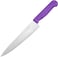 Master 8 Inch Stainless Steel Professional Chef Knife with Purple Handle