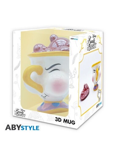 DISNEY - Mug 3D - The Beauty &amp; the Beast Chip with bubbles