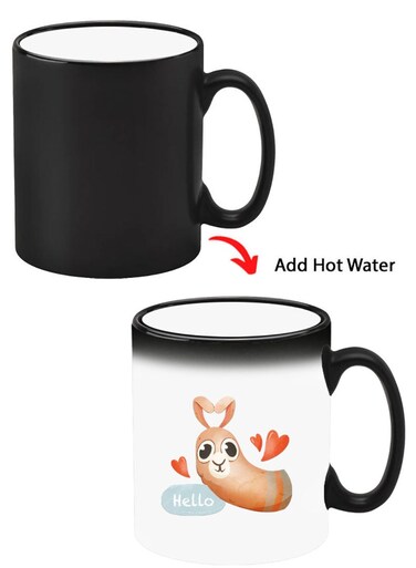 Color Changing Heat Sensitive Ceramic Mug, Image Revealed When HOT Liquid is Added! Hello Camel