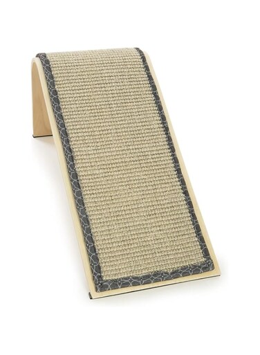 HELEE Sisal Angle Cat Scratch Ramp, Includes Catnip - Natural,Pad for Indoor Cats,Cat Scratcher, Cat Scratching Post Protecting Furniture Cat Scratching,One Size