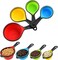 Collapsible Silicone Measuring Cups Set &acirc;&euro;&ldquo; 4-Piece Portable Food-Grade Silicone Measuring Set for Liquid, Baking &amp; Cooking   Foldable Kitchen Measurement Cups for Travel &acirc;&euro;&ldquo; Black