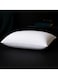 1-Piece Bed Pillow Single Piping Hotel Standard Soft Microfiber Anti Allergic&amp;Anti-bacterial, Striped White, Size(50x70CM)