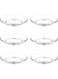 Ocean Caffe Espresso Saucer, Set Of 6, Clear, 4.75 Inch, P02472, Tea Saucer, Coffee Saucer, Cup Saucer, Dish Saucer