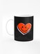Designer Printed Coffee Mug with Heavy Duty Handle 11oz Ceramic Personalised Gift Mugs Cup [Microwave Safe &amp; Dishwasher Proof] - Winking Heart