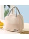 Qiccijoo Lunch Bag Lunch Box for Women Men Small Leakproof Cute Lunch Tote Bags Large Capacity Reusable Insulated Cooler Lunch Container for Work Office Picnic or Travel(Beige)