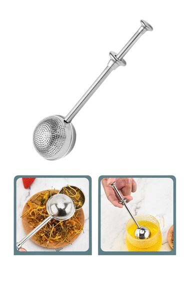 Pcs Tea Ball Infusers, Long-Handle Tea Strainer Stainless Steel for Loose Leaf Tea Spices and Seasonings in Office or Travelling