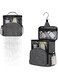 CENXI Portable Shower Caddy Dorm, Hanging Shower Bag for Camping Drain from Bottom, College Dorm Room Essentials for Guys, Mesh Shower Tote Bag with Hook, Travel, Gym, Bathroom, Gray