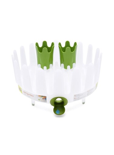 Dish Rack White/Green