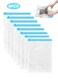 Life 8 Pack Travel Compression Bags, Roll Up Space Saver Bags (2 small, 2 medium, 2 large, 2 extra large), No Vacuum Needed Reusable Packing for Luggage, Suitcase, Backpack, Travel Essentials, Cream
