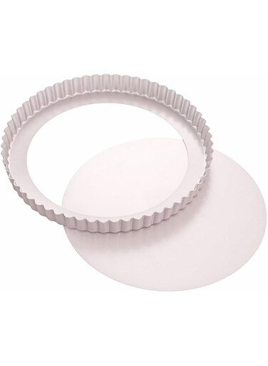 CHEFMADE WK9063 Non-Stick Loose Bottom Round Quiche Pan, 9.5
