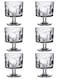 300ml Textured Footed Glasses Set, Versatile Drinking &amp; Dessert Cups for Beverages, Smoothies, Parfaits, Premium Clear Glassware,Ideal for Home &amp; Daily Use