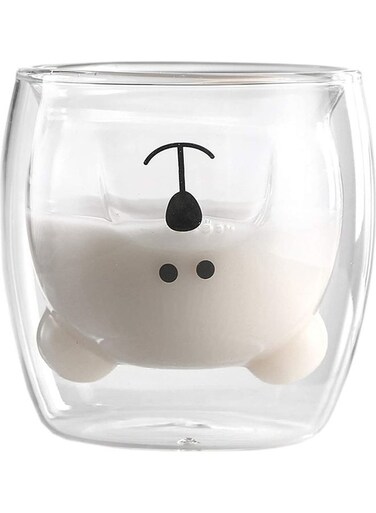 Double Wall Glass Mugs multicolour 230mm