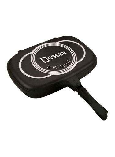 Non-stick Double Side Grill Pan Black 36cm