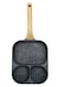 Non-Stick Frying Pan With Three-Compartments - Ideal for Breakfast, Pancakes, Eggs &amp; More - Durable and Easy to Clean
