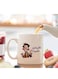Funny Arabic Coffee Mug - 11oz Cup with Laughing Character in color White