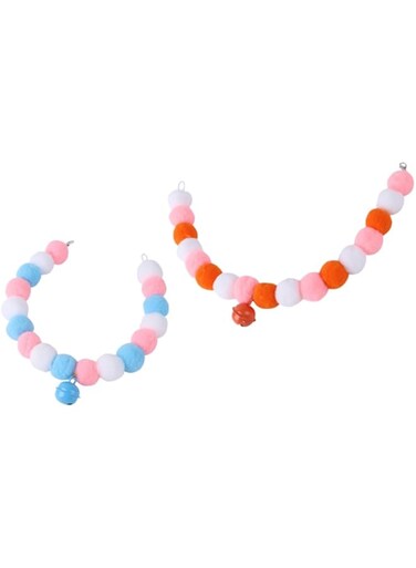 YARNOW 2pcs Collar Macaron Cat Puppy Accessories Cat Party Supplies Cute Cat Accessories Cat Scarf Stretchy Choker Necklace Pet Costume Accessory Cat Neck Chain Pet Neck Ring Hairball