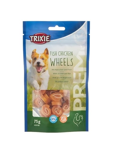 Trixie Premio Fish Chicken Wheels Dog Treats - 75G