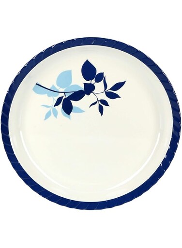 Delcasa DC1809 16" Round Deep Plates - Pasta Plates - plate with playful Classic decoration - Ideal for Soup, Deserts, Ice Cream &amp; More