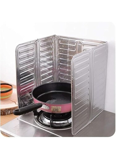 ALISSA Aluminium Foil Gas Stove Oil Splatter Shield Screen For Kitchen