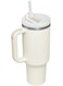 40oz Insulated Mug with Handle and Straw Lid Reusable Vacuum Mug Leak Proof Lid