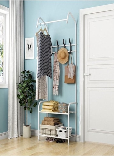 Stainless Steel Coat And Shoes Rack