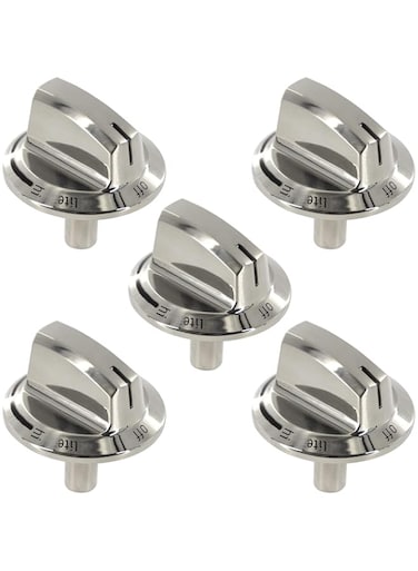 UPTTHOW Upgraded 5304525746 Long Stem Stove Knob Gas Oven Range Control Knob Assembly Compatible with Fridgidaire Burner Accessories Replacements Part 5304504839 (5PCS)